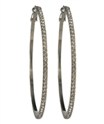 Roberta Chiarella Hippie Hoop Earrings in Platinum