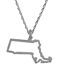 Maya Brenner Massachusetts Pendant Necklace