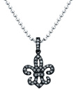 Mystic Light Cutout Fleur-de-lis Pendant Necklace