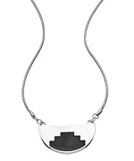 Foxy Originals Black Enamel Decade Pendant Necklace