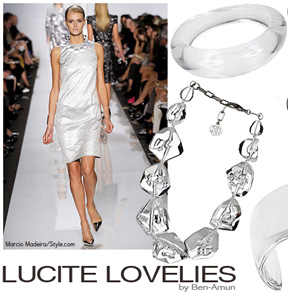 How to Wear: Lucite Jewelry