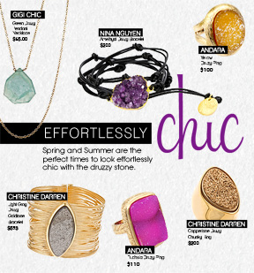 Effortlessly Chic with the Druzy Stone