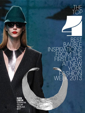 The Top 4 Best Bauble Inspirations from the New York Fashion Week 2013