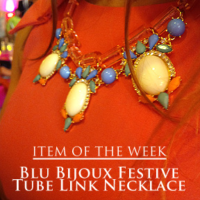 Item of the Week: Blu Bijoux Festive Tube Link Necklace