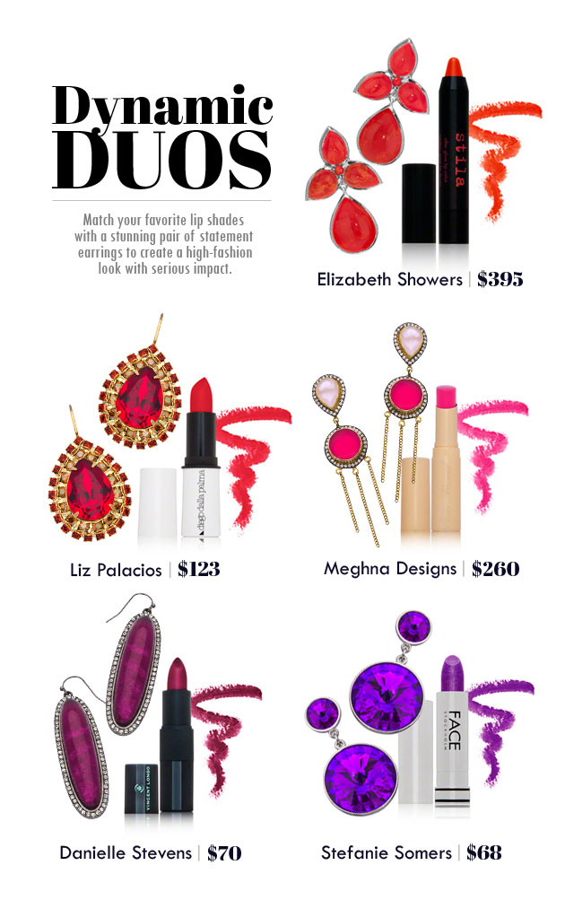 Matching Your Earrings With Your Lipstick? A Holiday DO!