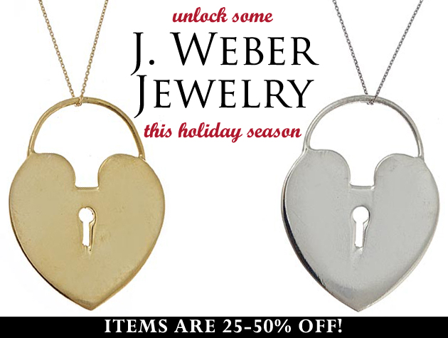 J. Weber Jewelry Is 25-50% Off For the Holidays