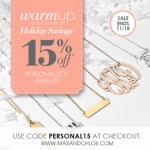 Two Days Left on Personalized Jewelry Sale – Take 15% Off Now!