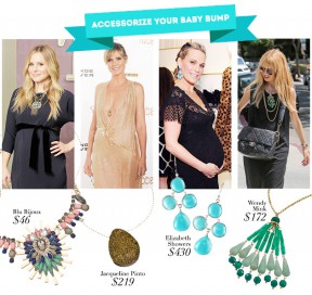 Accessorize Your Baby Bump With A Statement Piece Of Jewelry