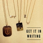 Get It In Writing With New Personalized Jewelry From Zoe Chicco