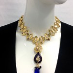 Stand Out From The Crowd In The New Taara Gold Amethyst Crystal and Bead Pien Mein Pendant Necklace