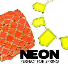 Neon Jewelry Takes Center Stage