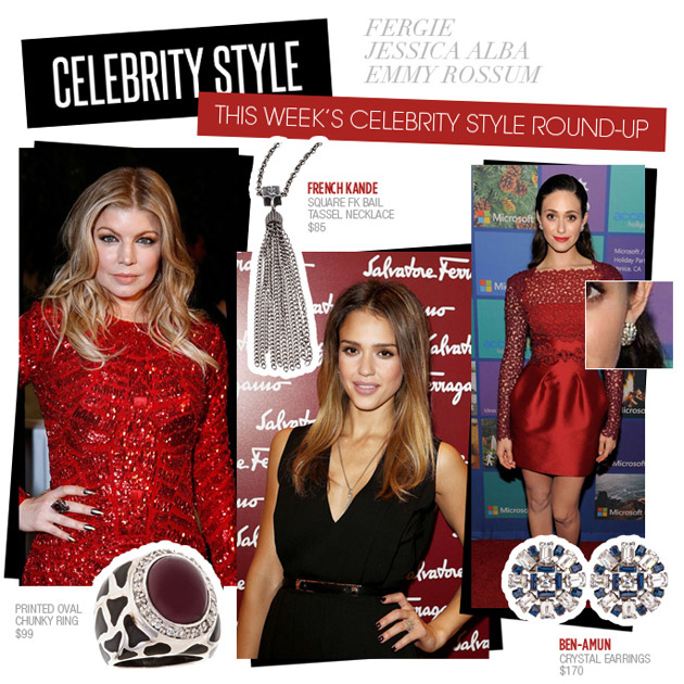 Celebrity Style Round-Up: Fergie, Emmy Rosum, and Jessica Alba