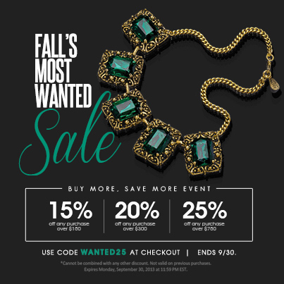 Fall’s Most Wanted Sale!